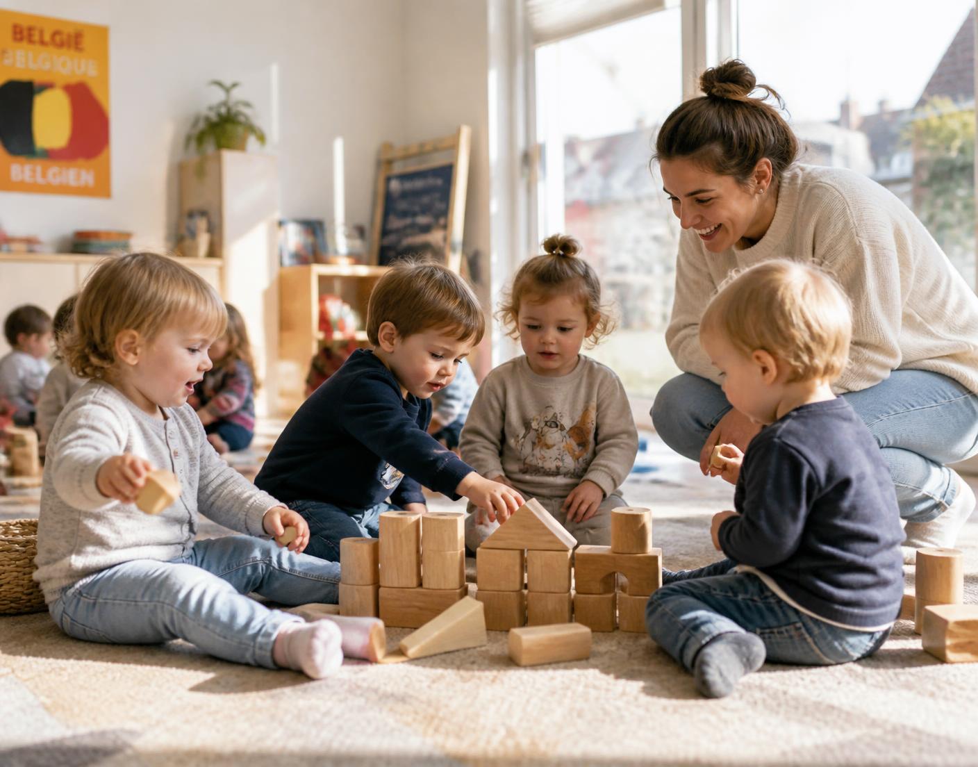 Kinderen spelen bij Kinderopvang Felix